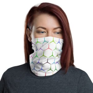 Rainbow Honeycomb Face Covering