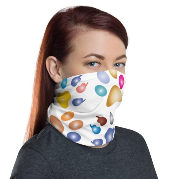 Multi-Colour Paw Print Face Covering - Image 3