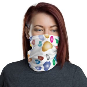 Multi-Colour Paw Print Face Covering