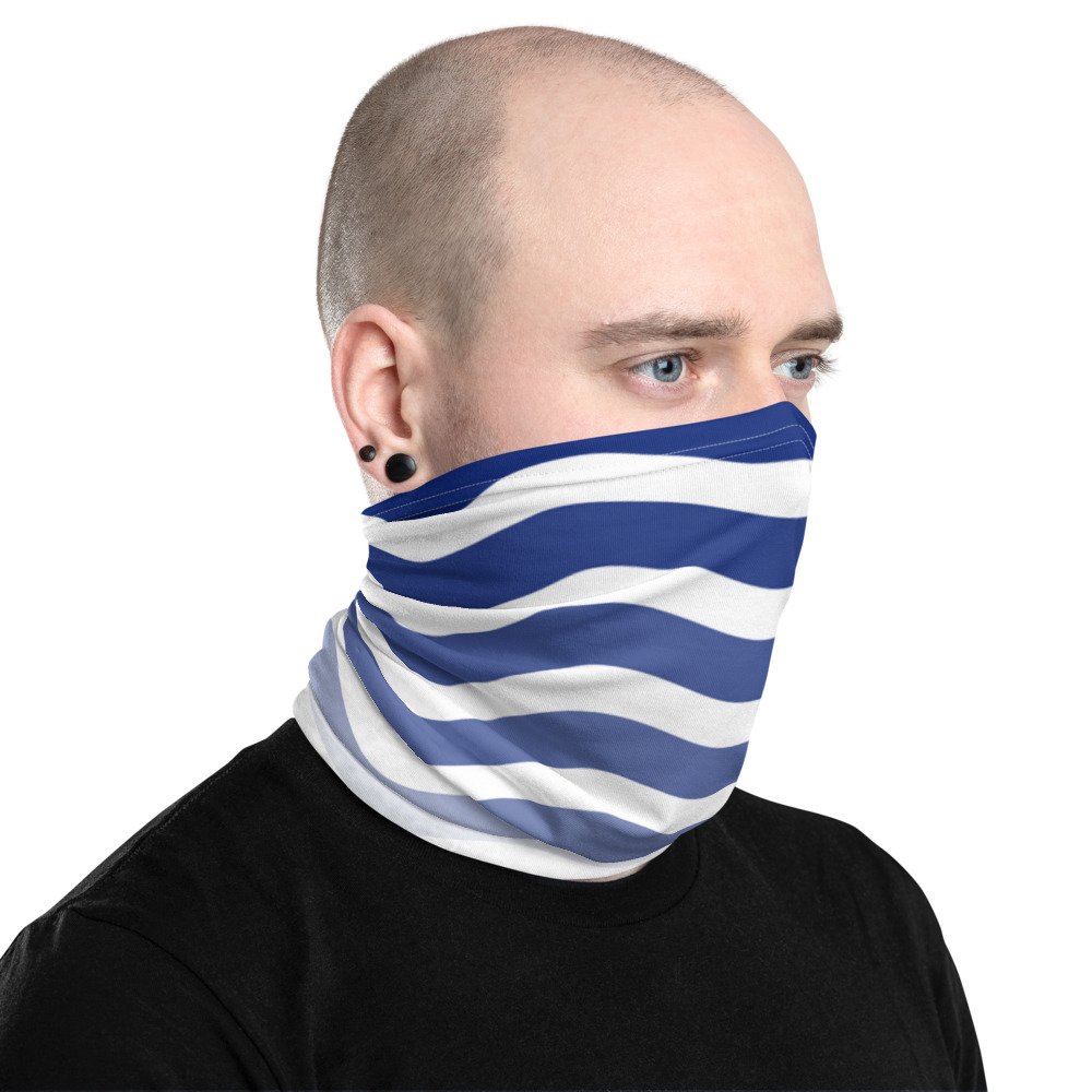 Blue Waves Face Covering - Image 2