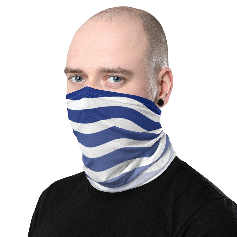 Blue Waves Face Covering - Image 3