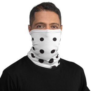 Halftone Circles Face Covering