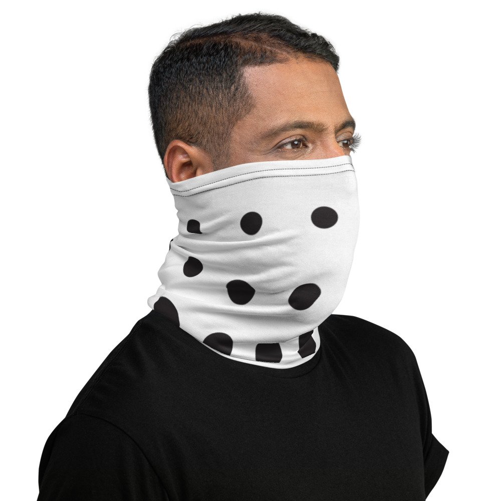 Halftone Circles Face Covering - Image 2