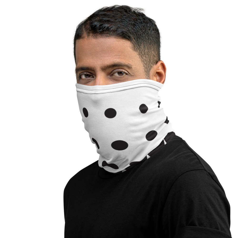 Halftone Circles Face Covering - Image 3